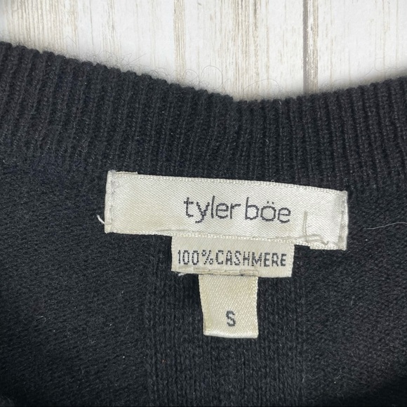 Tyler Boe 100% cashmere black sweater - Picture 3 of 6